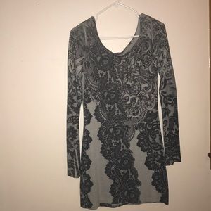 Lace Print Dress